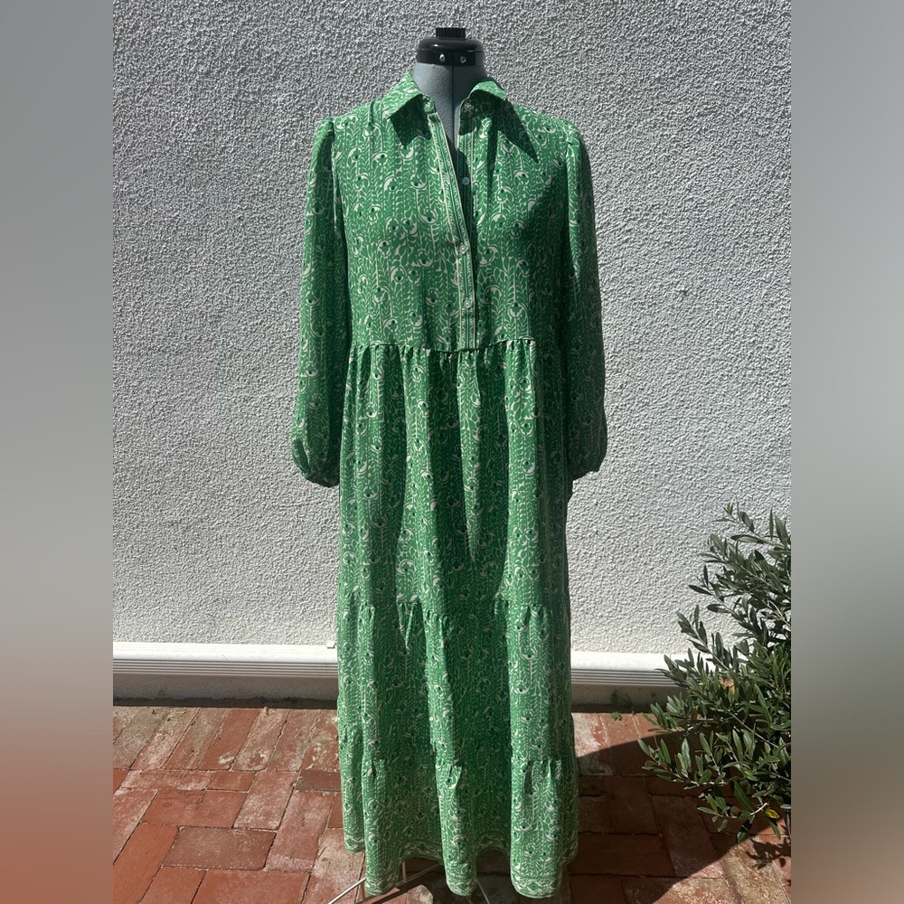 Max Studio Green Floral Maxi Dress